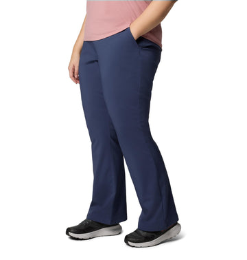 Columbia Nocturnal inseam-length option closeup indicating extended sizing