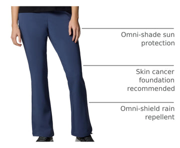 Columbia Nocturnal waistband closeup emphasizing comfort stretch