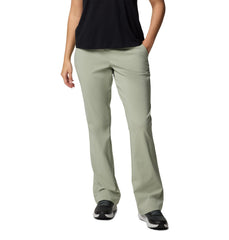 Columbia women's all-seasons bootcut pant Safari - front view for versatile travel wear.