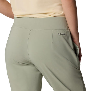 Columbia Women's All Seasons Capri Safari fabric texture emphasizing stretch and comfort on active days