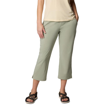 Columbia Women's All Seasons Capri Safari front view showcasing breathable stretch fabric for movement