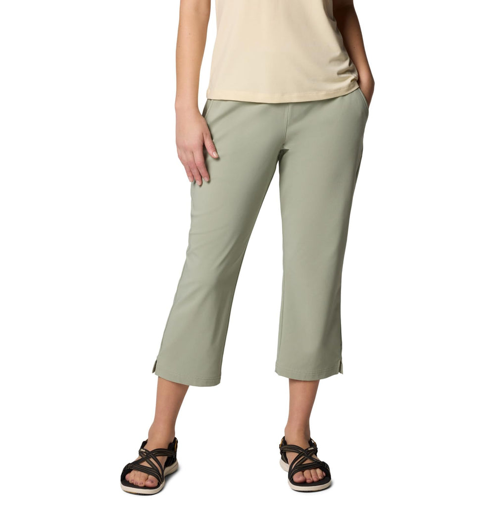 Columbia Women's All Seasons Capri Safari front view showcasing breathable stretch fabric for movement