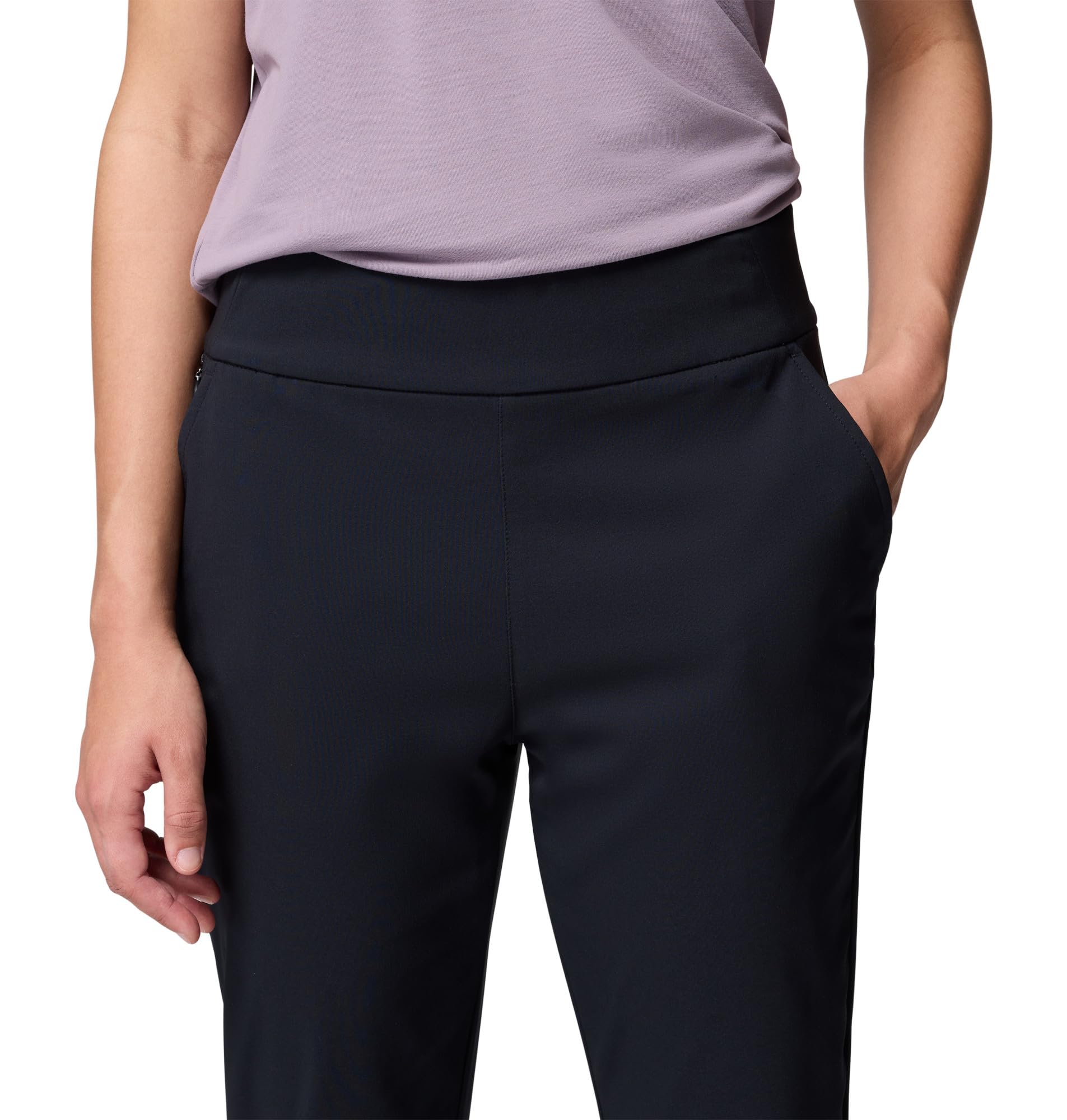 Columbia women's All Seasons Slim Pull-On Pant, stretch fabric for flexible movement.