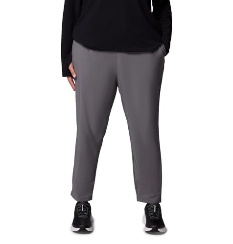 Columbia all seasons slim pull-on pant city grey pocket detail for convenience
