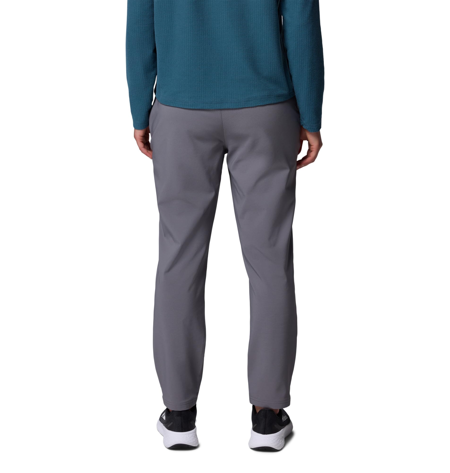 Columbia All Seasons Slim Pull-On Pant City Grey side pocket for essentials.