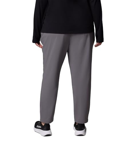 Columbia all seasons slim pull-on pant city grey zip pocket for secure storage