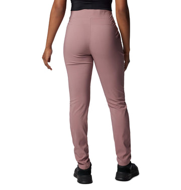 Columbia Women's Anytime Pull-On Pant II Fig side view highlighting stretch.