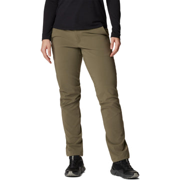 Columbia Women's Back Beauty Softshell Pant front view highlights versatile protection for daily activities.