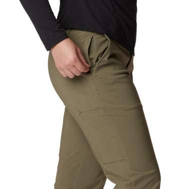 Columbia Women's Back Beauty Softshell Pant durable stitching and recycled content shine.