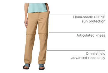 Columbia Leslie Falls zip-off legs demonstrate convertible shorts versatility.