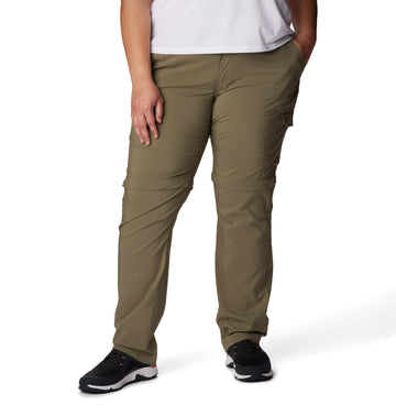Columbia Women's Silver Ridge pant waistband detail showing interior adjustability for a personalized fit
