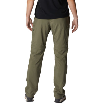 Columbia Women's Silver Ridge Pant side view highlighting convertible zip-off legs for on-the-go versatility