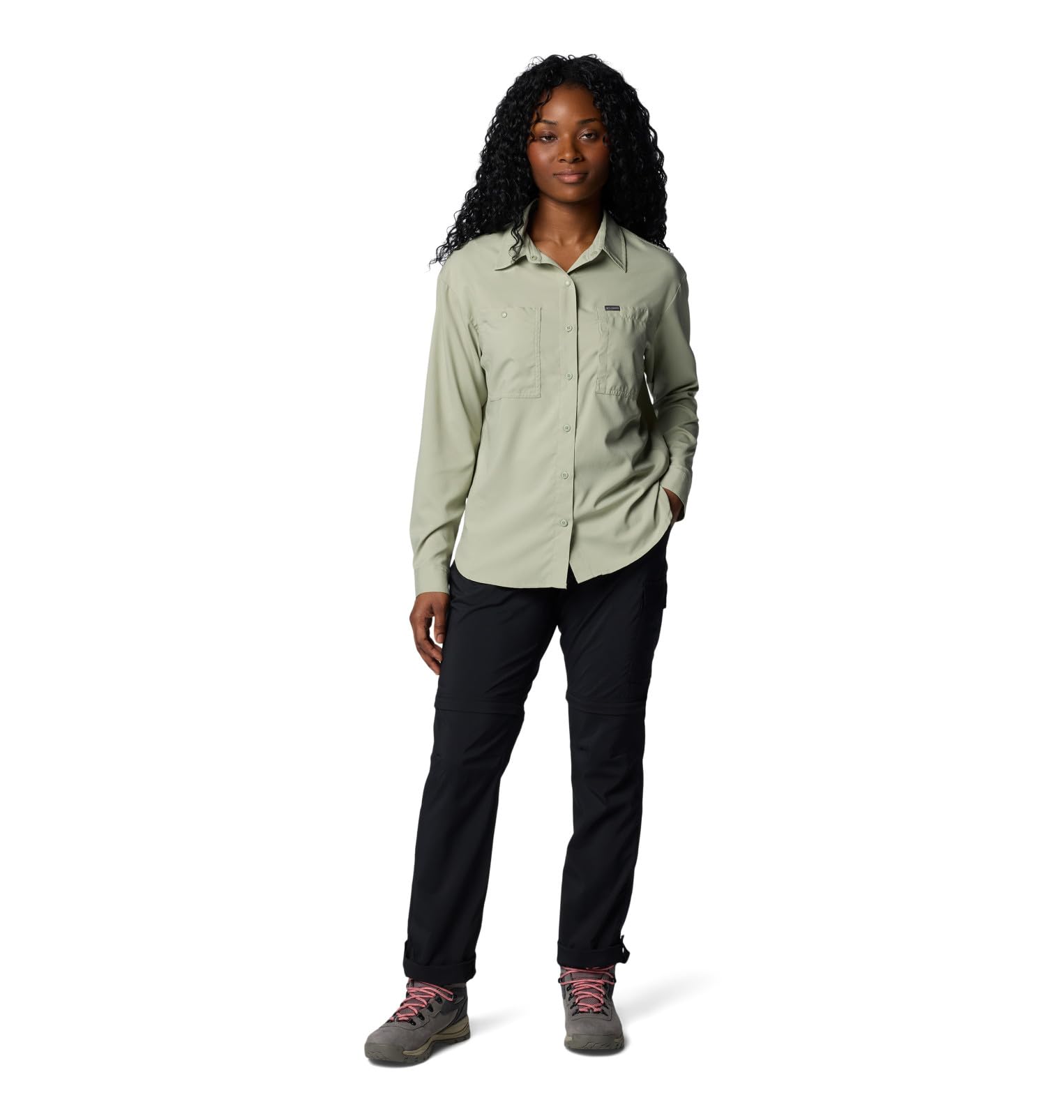 Columbia Women's Silver Ridge Utility Pant zip-closure security pocket for valuables.