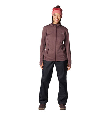 Columbia Womens Storm Surge II rain pant adjustable cuffs provide secure fit during active movement.