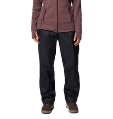 Columbia Womens Storm Surge II rain pant front view shows waterproof protection for rainy trails.