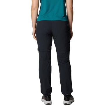 Columbia Summit Valley Convertible Pant zip-off leg demonstrates easy transformation for changing conditions