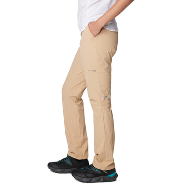 Columbia Women's Summit Valley Pant II Canoe back view with secure zippered cargo pocket.