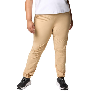 Columbia Women's Summit Valley Pant II quick-dry fabric ready after light rain.
