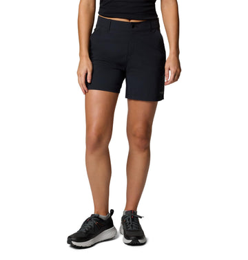 Columbia Summit Valley Short II back pockets with hook-and-loop closure secure items.