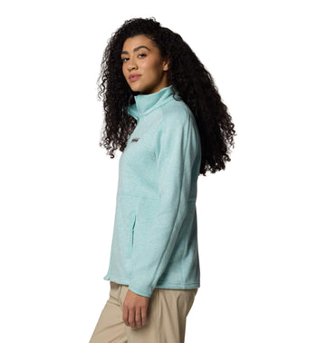 Columbia Sweater Weather Full Zip II collar detail emphasizes warmth and style.