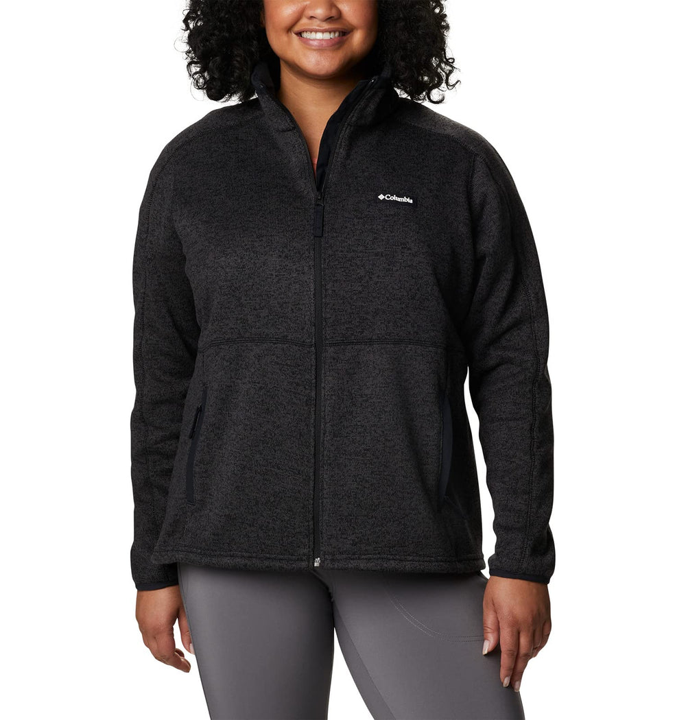 Columbia Women's Sweater Weather II fleece jacket easy-reach zipper pull for quick on/off.
