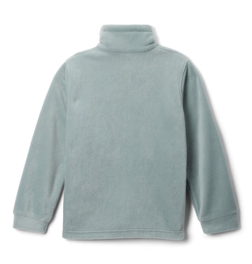 Columbia Youth Steens Mountain II fleece jacket back view highlights versatile layering for three-season wear.