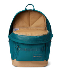 Columbia Zigzag II backpack front pockets image emphasizes quick-access organization on the go.