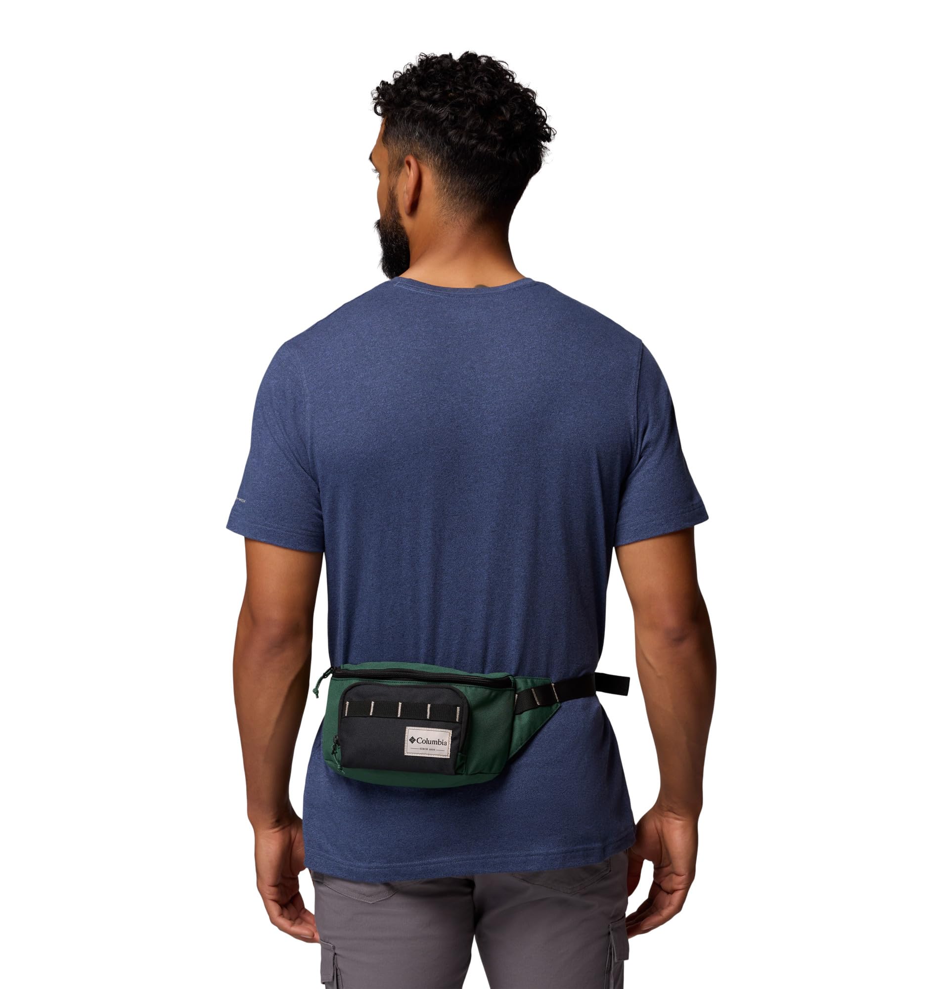 Columbia Zigzag II hip pack rain-forest crossbody-wear option for hands-free use