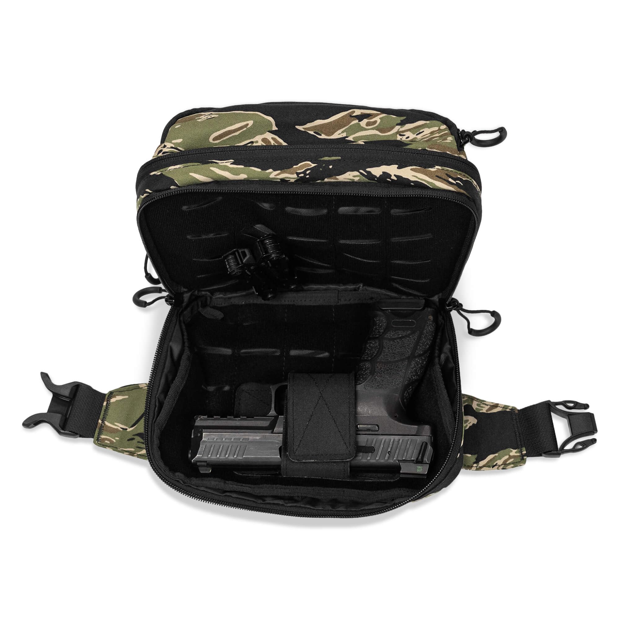 Combat Iron Nomad Recon waterproof 900D shell resists rain and sweat during outdoor use.