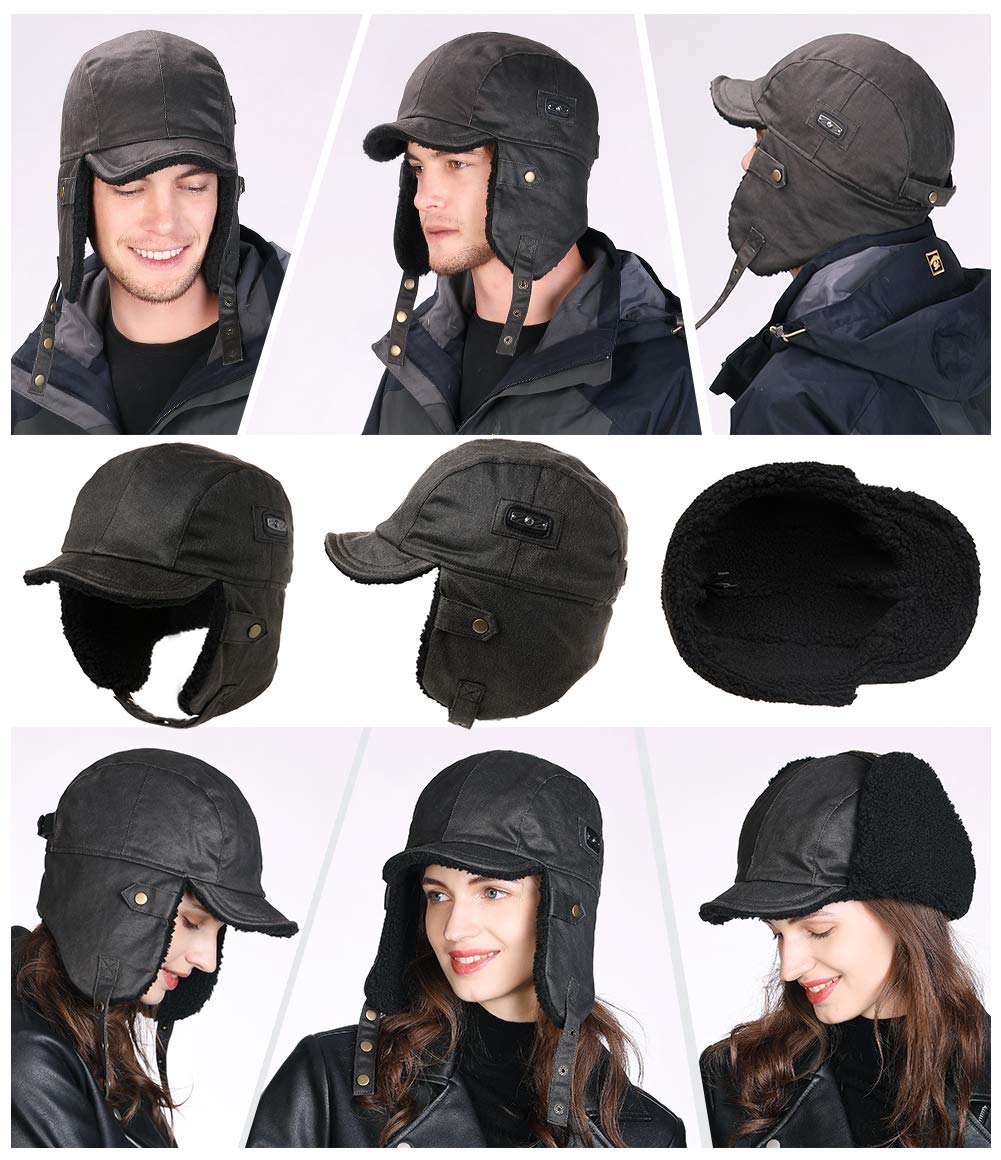 Comhats Aviator Hat winter outerwear setup demonstrates complete cold-weather ready look.