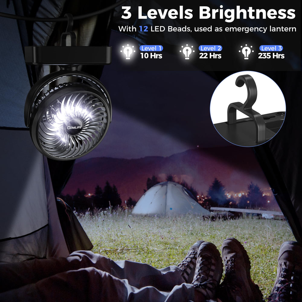 COMLIFE-12-led-lights-brightness-levels offer versatile lighting options.
