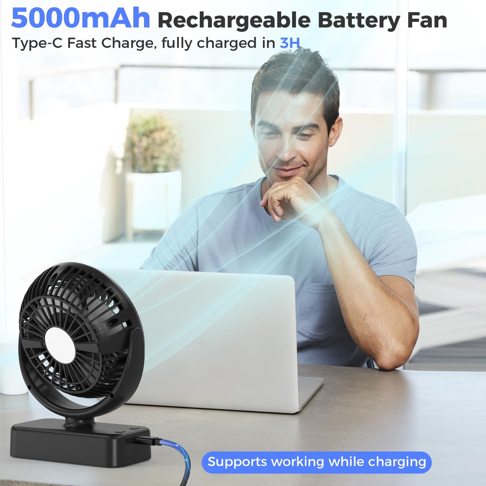 COMLIFE-360-degree-rotation-led-light provides adjustable illumination and airflow.