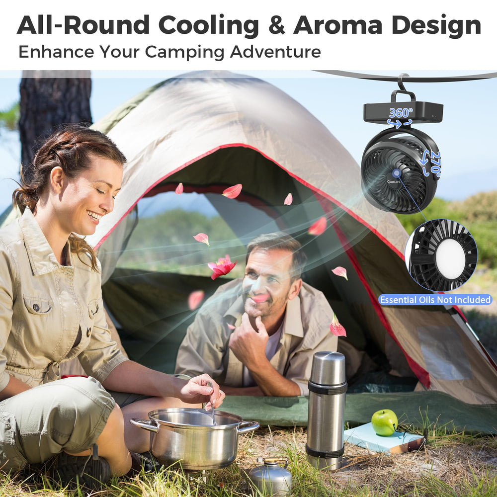 COMLIFE-brushless-motor-silence runs quietly for restful campsite nights.