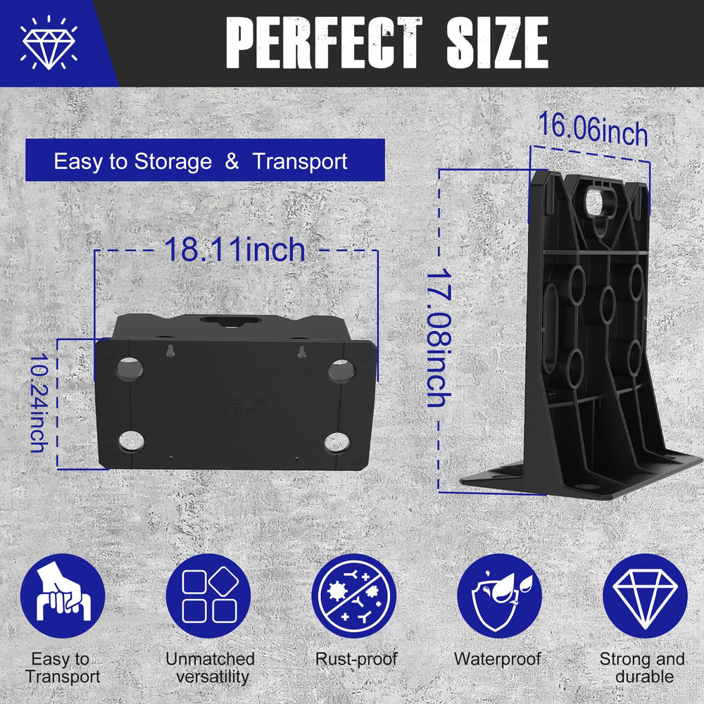 Compact wire dispenser with high-density polyethylene construction.