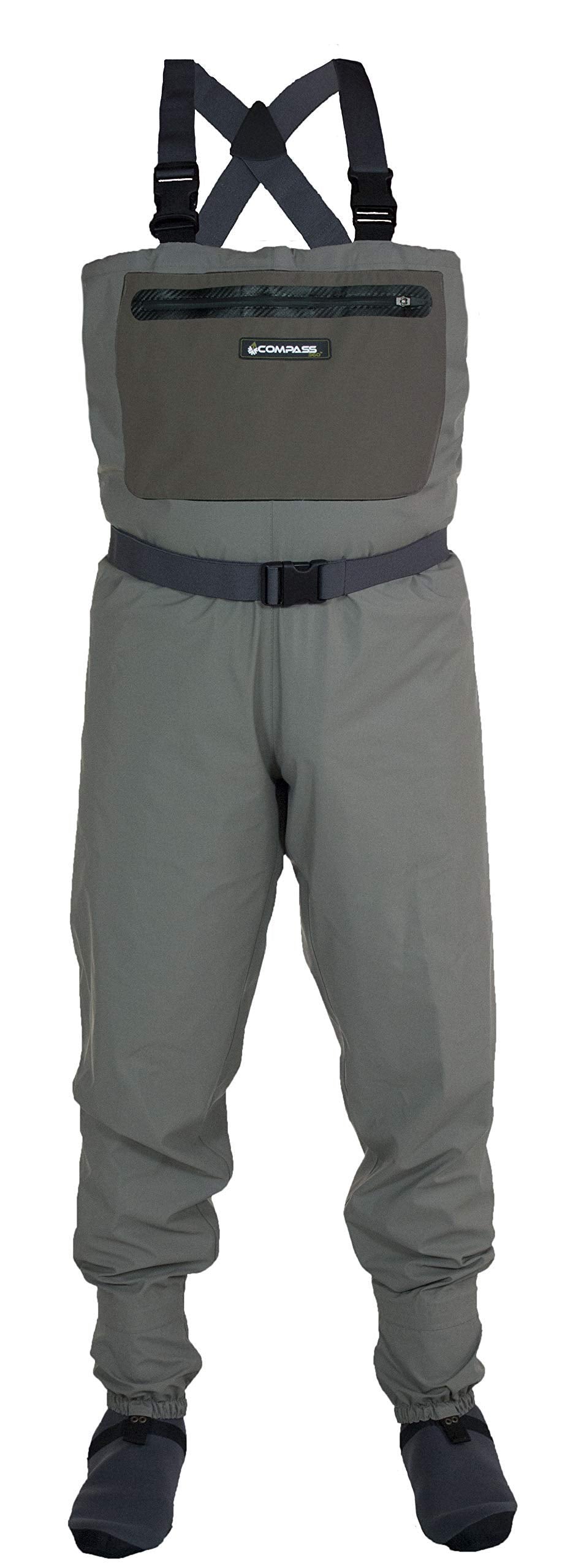 Compass 360 Kid's Stillwater breathable upper provides durable, water-resistant performance for young anglers.