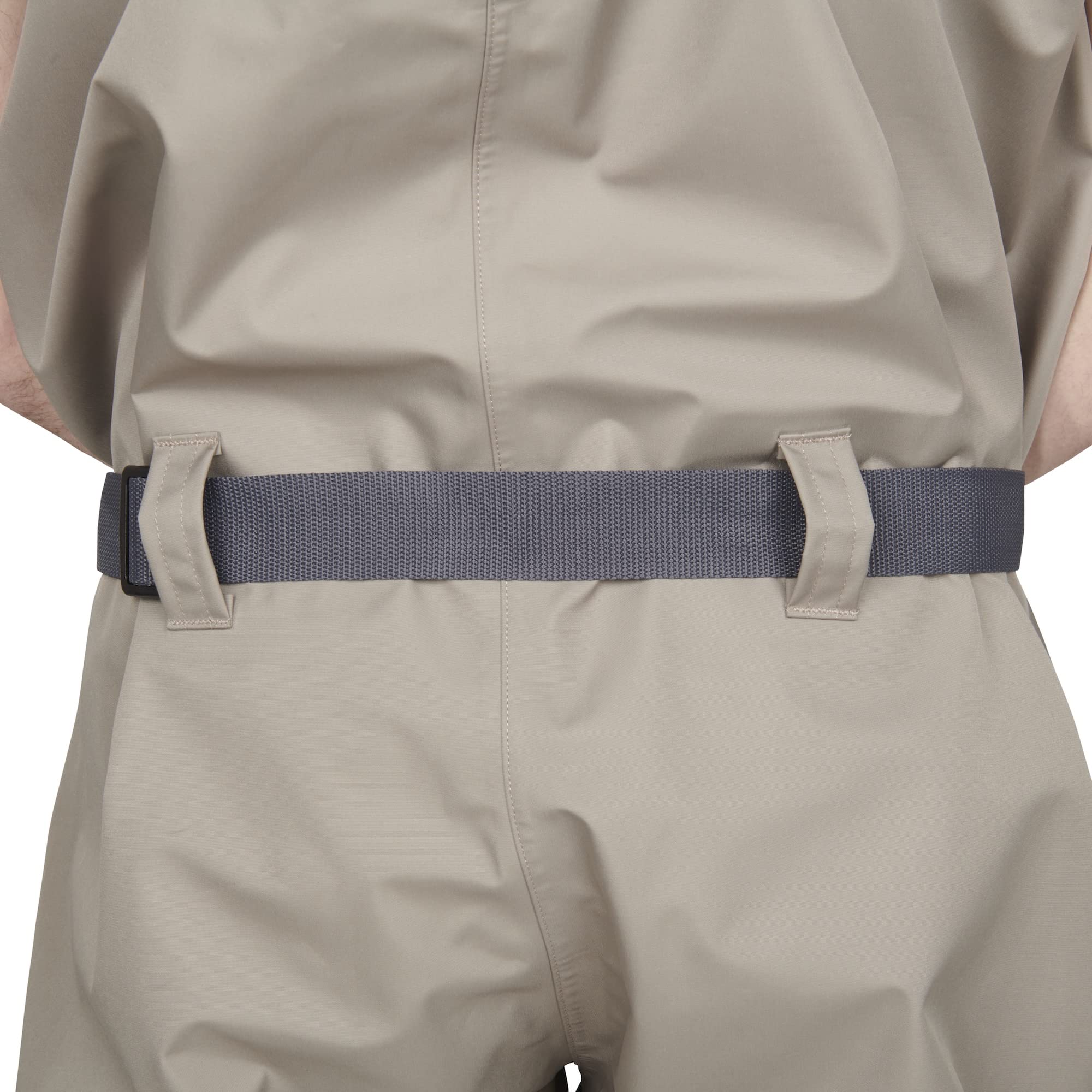 Compass 360 Stillwater II khaki wader gravel guard protects shoes from debris