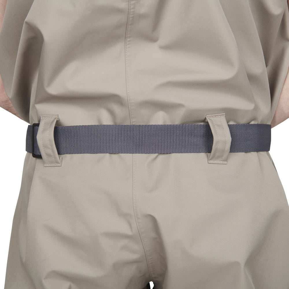 Compass 360 Stillwater II khaki wader gravel guard protects shoes from debris