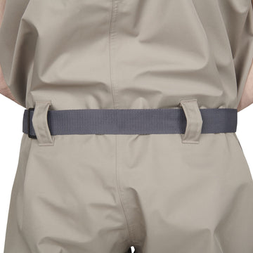 Compass 360 Stillwater II XL Khaki socks closeup highlights warm contoured neoprene socks.