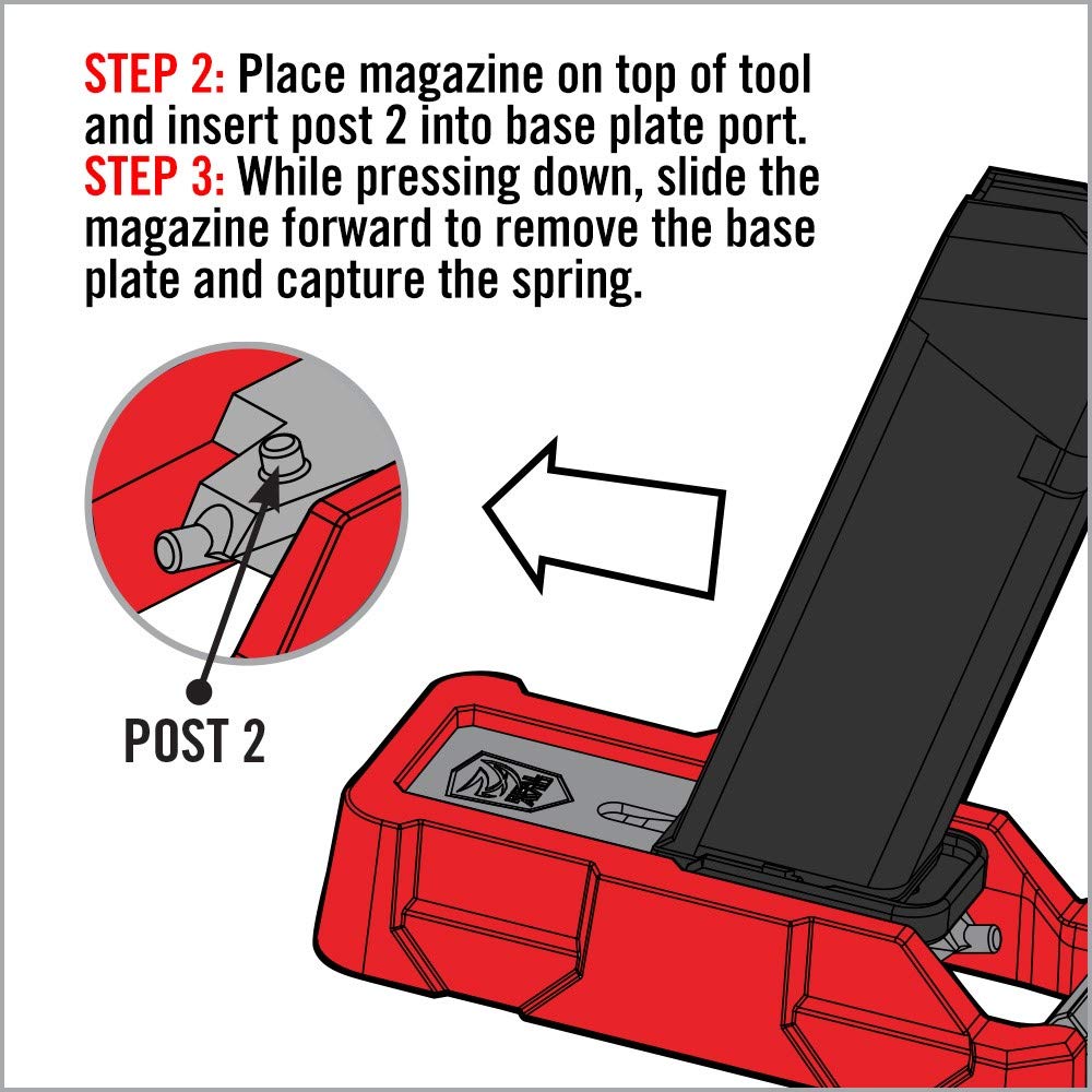 Notched baseplates indicating not compatible with extended Glock Plus