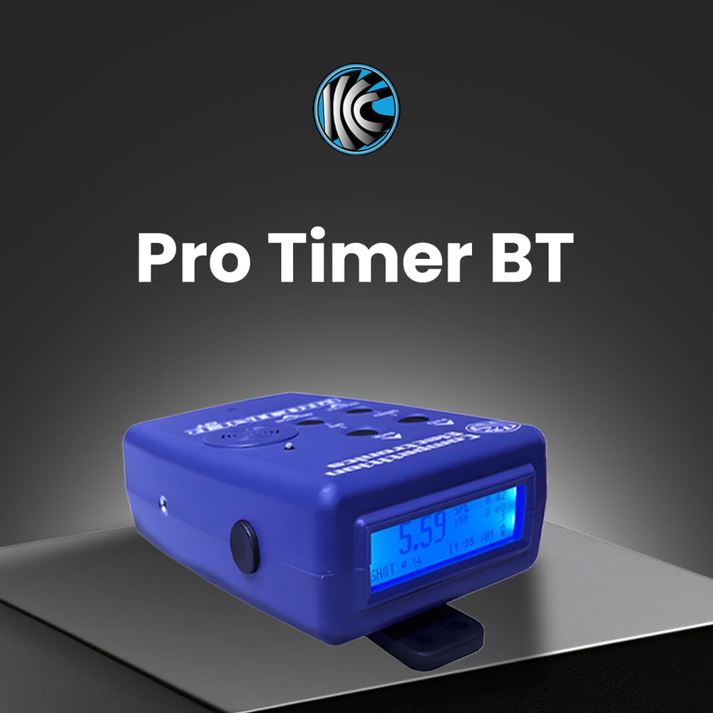 Competition Electronics ProTimerBT increased-sensitivity detects finger snaps accurately for timing drills.