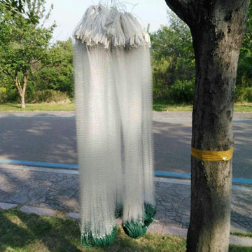Complete 1m x 20m 3-finger fishing net ready for use