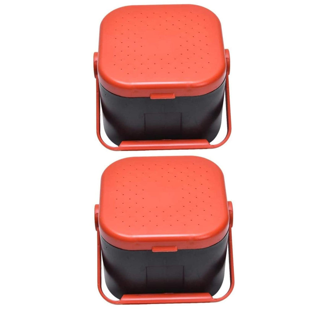 Comsnows worm bait holder box – 4.33 x 4.33 x 2.95 inches