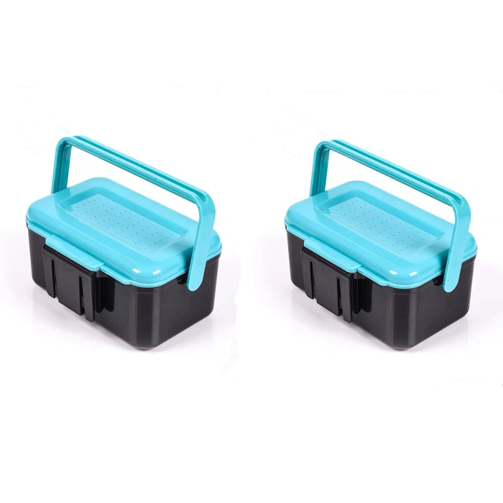 Comsnows worm bait holder blue front view