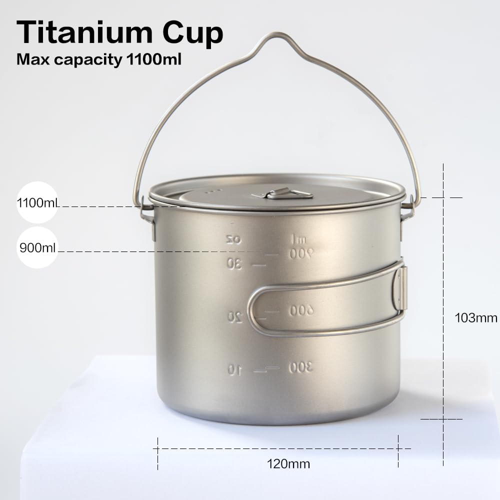 COMTAI titanium camping cookware packaging showcases durable outdoor gear