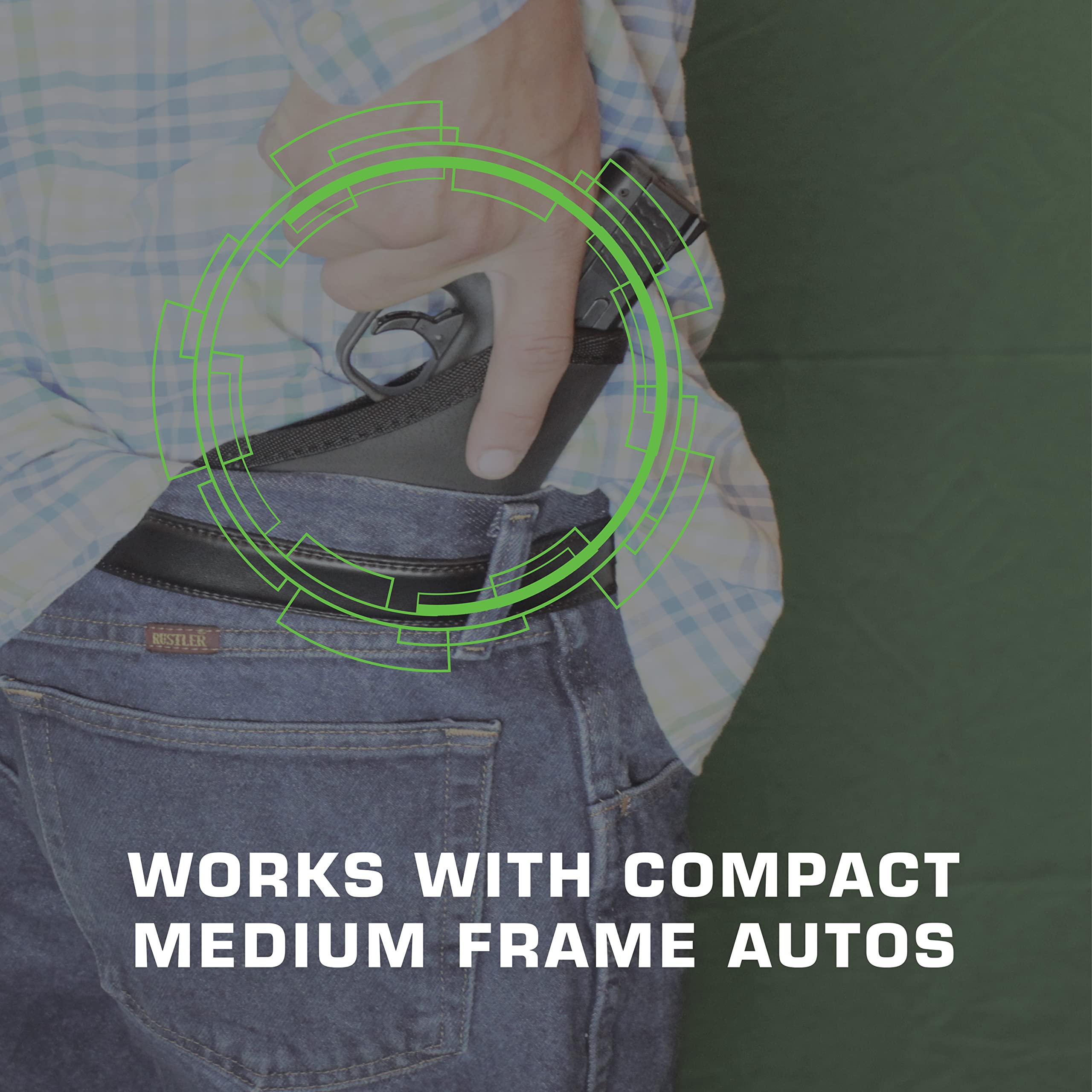 Designed for left- or right-hand draw; no clips or loops