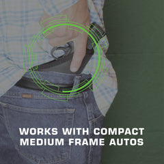 Designed for left- or right-hand draw; no clips or loops