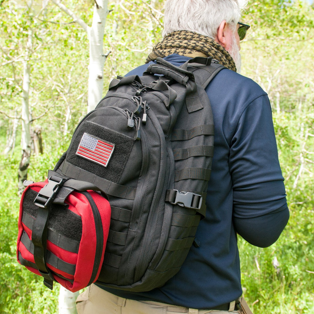 Condor Ambidextrous Sling Bag black dimensions, spacious 25L for everyday essentials.