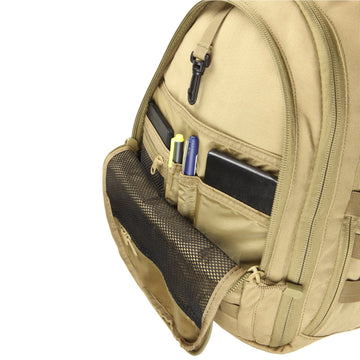 Condor Ambidextrous Sling Bag interior pockets in black, organized storage.