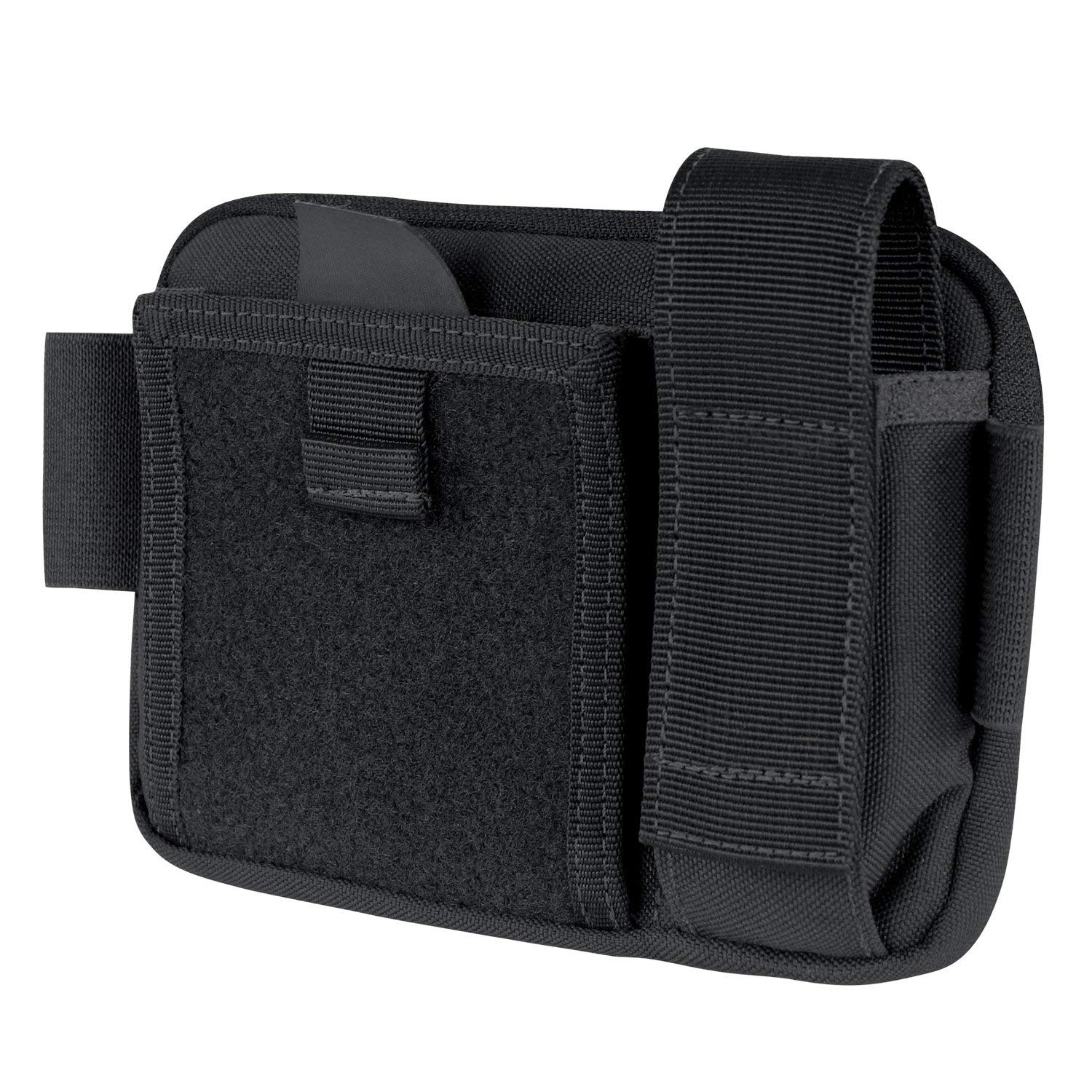 Condor Elite Annex Admin Pouch Black front view for compact organization on the go
