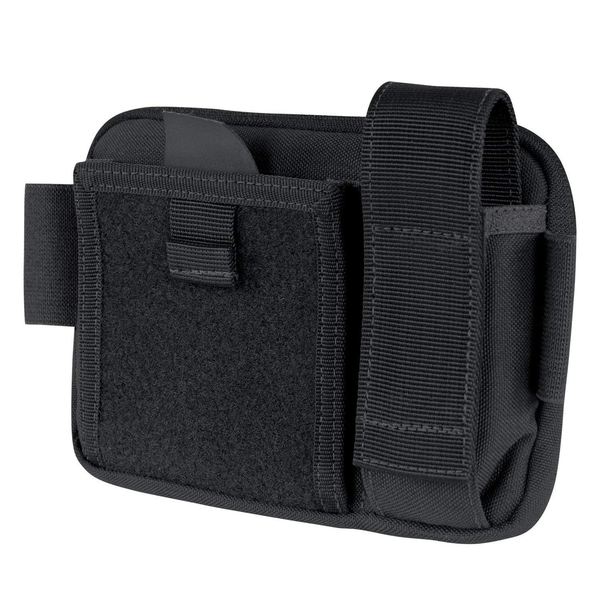 Condor Elite Annex Admin Pouch Black front view for compact organization on the go